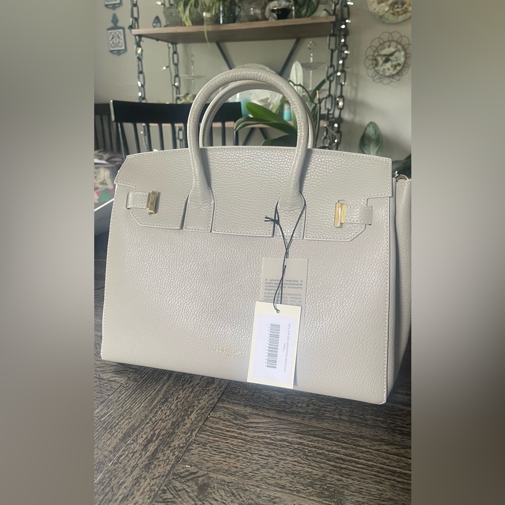Teddy Blake Gigi 13” Italian Leather Handbag